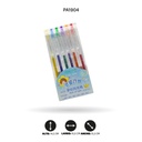 LAPICERO ESCARCHADO, 6 COLORES DISPLAY 12 UND
