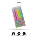 BOLIGRAFO GEL COLORES PASTELES 3D X6 COLORES DISPLAY X10