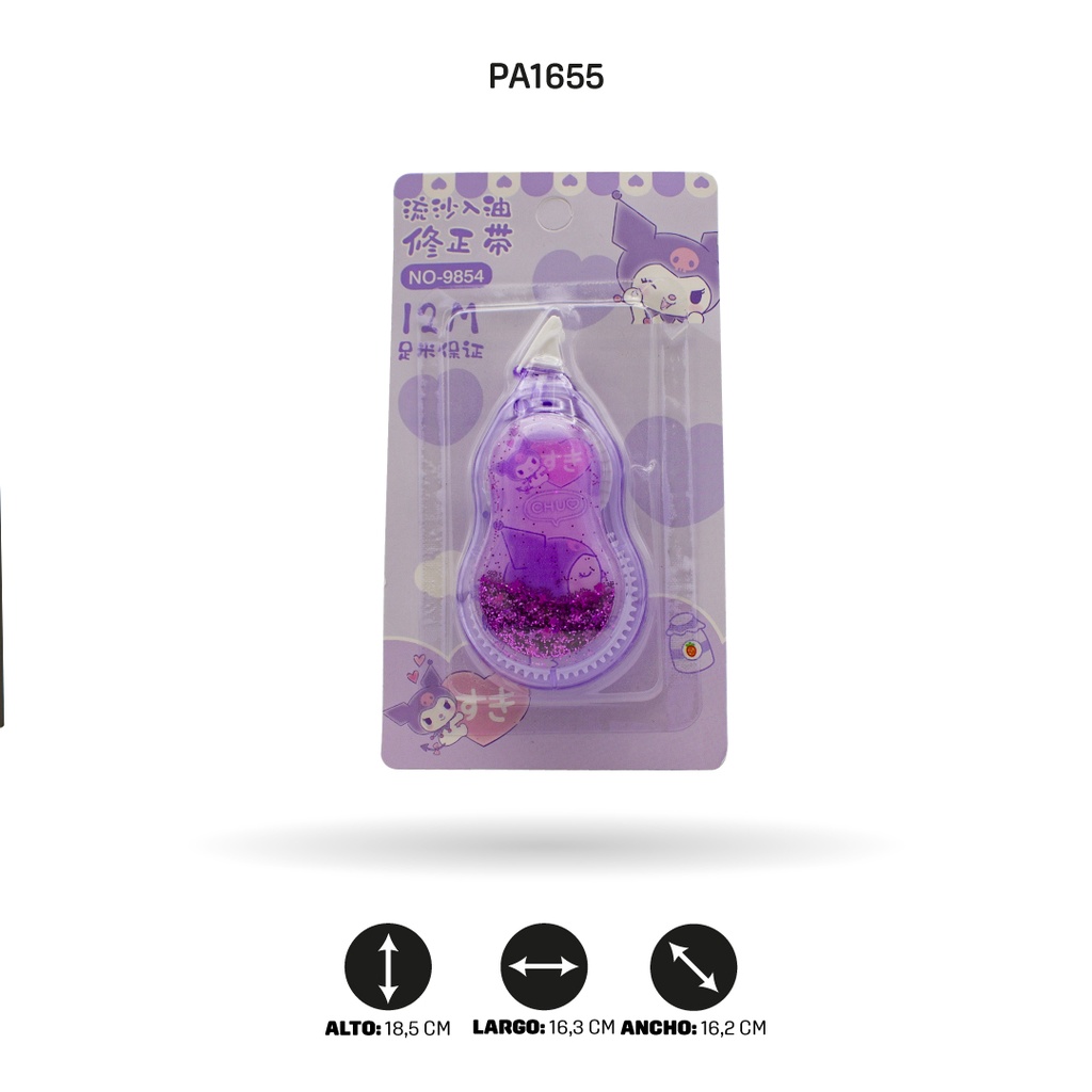 CINTA CORRECTORA PARA NIÑA COLOR VIOLETA DISPLAY X24 UND