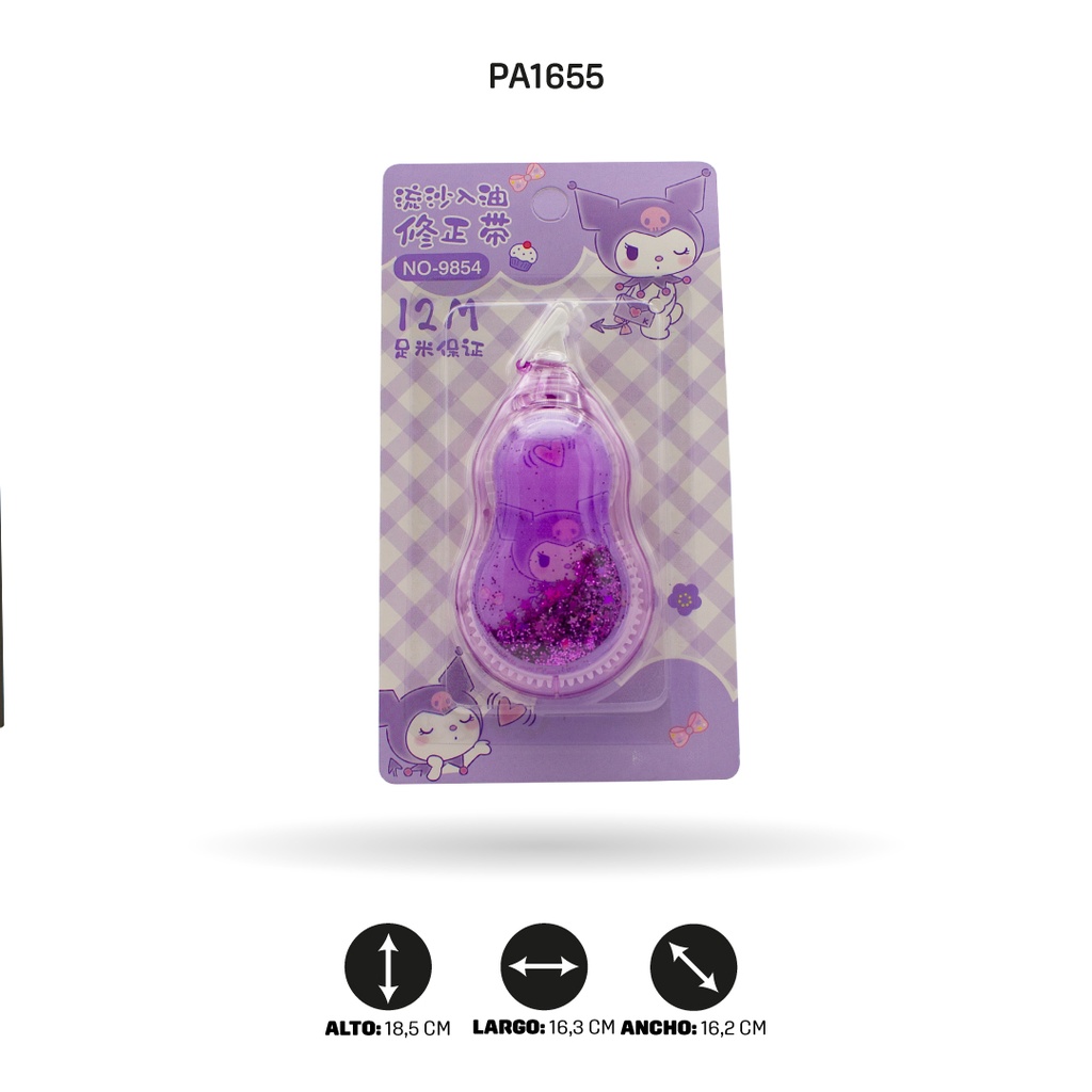 CINTA CORRECTORA PARA NIÑA COLOR VIOLETA DISPLAY X24 UND