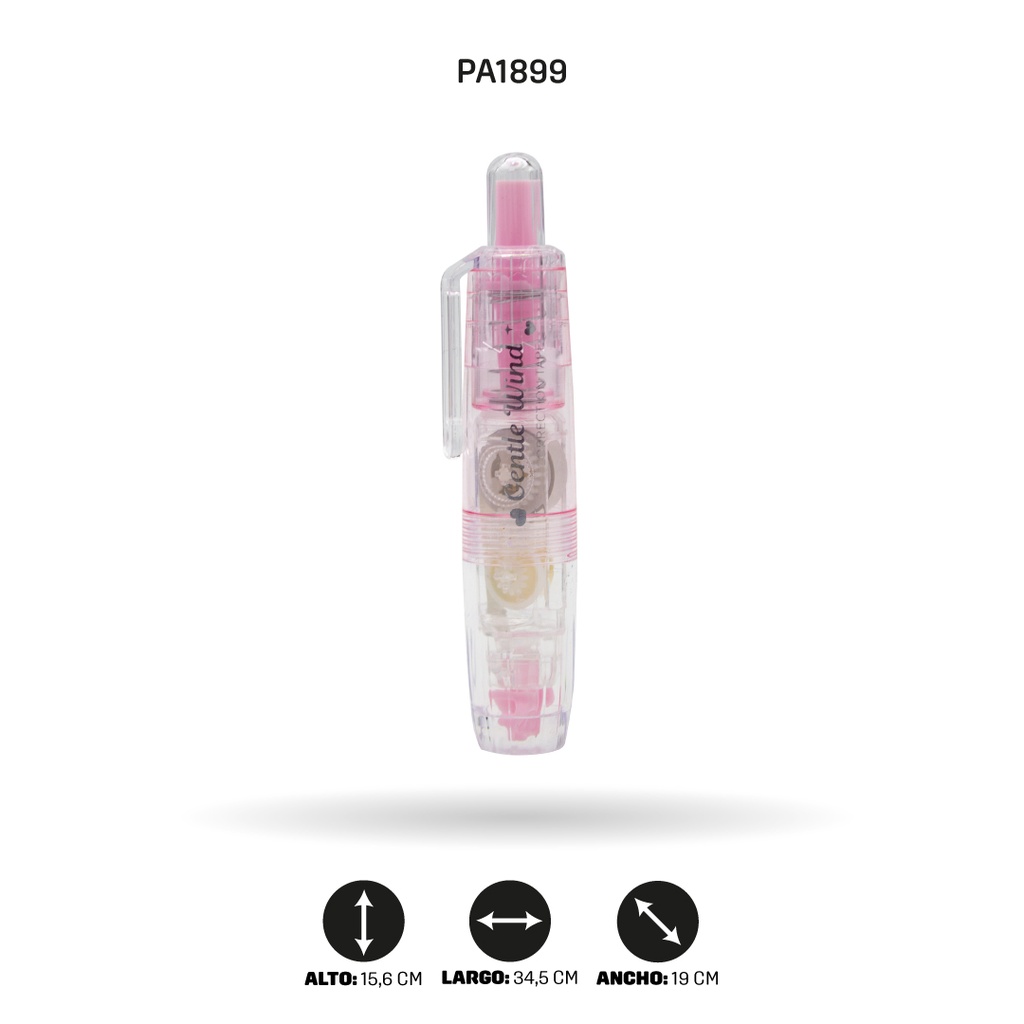 CINTA CORRECTORA 4 COLORES PASTEL +1 REPUESTO DISPLAY 24