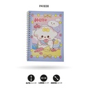 AGENDA ARGOLLADA DE XX-3217 CONEJOS COLOR PASTEL 3 MOTIVOS [PAC4568] DISP X12