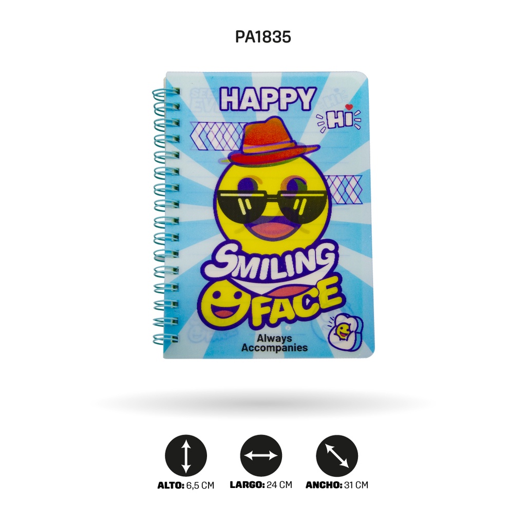 AGENDA HOLOGRAFICA DE XX-64933 EMOJIS DISP X 24 [PAC4564]