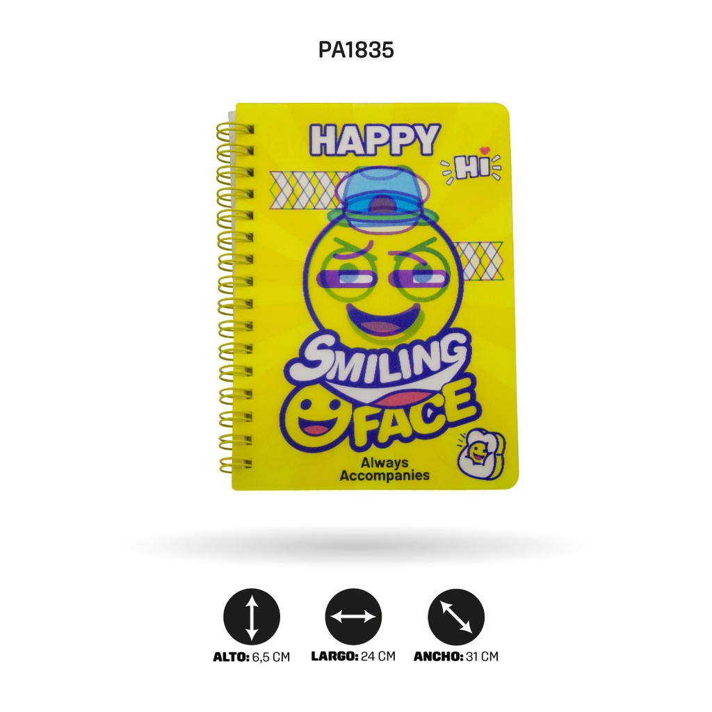 AGENDA HOLOGRAFICA DE XX-64933 EMOJIS DISP X 24 [PAC4564]