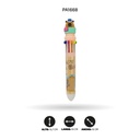 BOLIGRAFO 10 COLORES CAPYBARA BOX 36 UND XX-6629 [PAC4561]