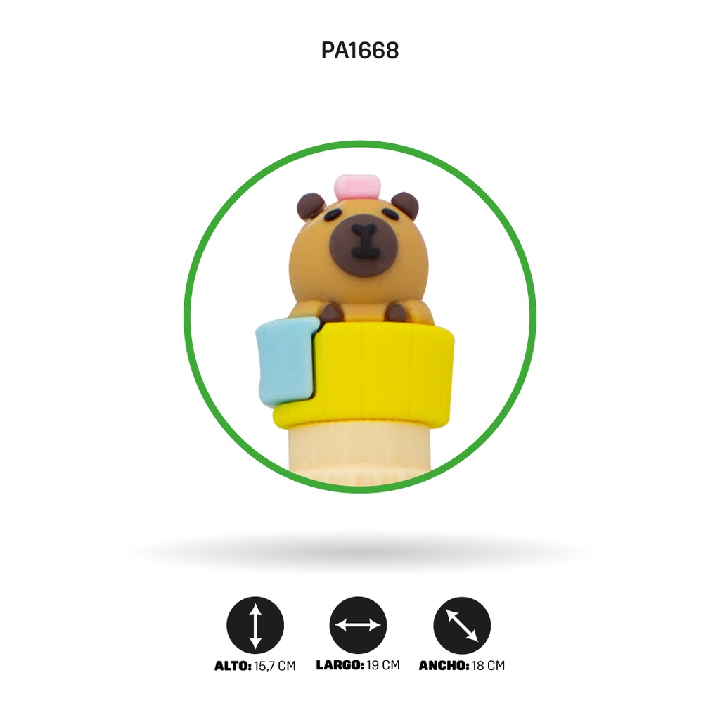 BOLIGRAFO 10 COLORES CAPYBARA BOX 36 UND XX-6629 [PAC4561]