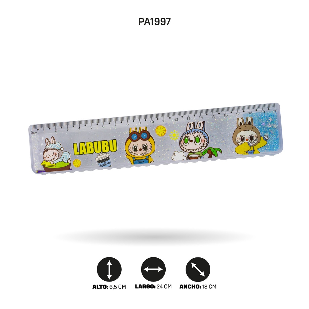 REGLA ESCARCHADA LABUBU XPM-3000-62 20CM DISPLX 24 [PAC4713]