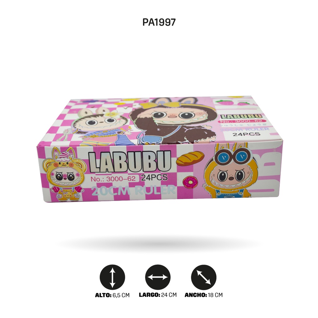 REGLA ESCARCHADA LABUBU XPM-3000-62 20CM DISPLX 24 [PAC4713]