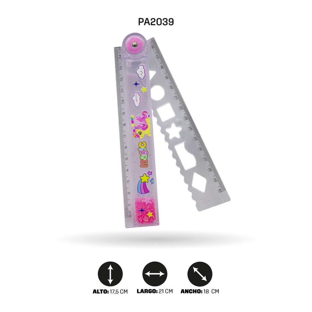 REGLAS LABUBU, ASTRONAUTA Y UNICORNIO XPM-3006-3/19/17 30CM DISPLX 24 [PAC4721]