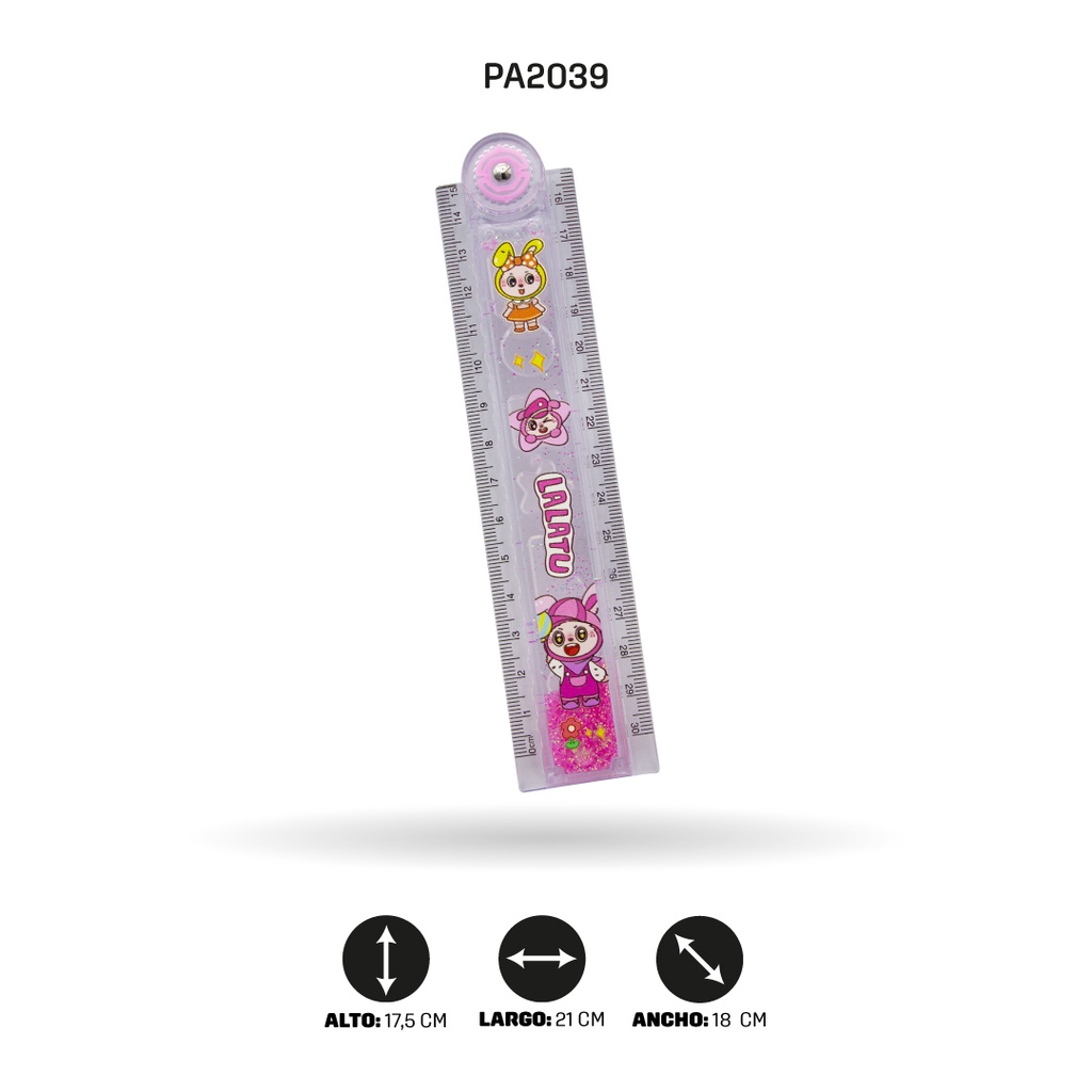 REGLAS LABUBU, ASTRONAUTA Y UNICORNIO XPM-3006-3/19/17 30CM DISPLX 24 [PAC4721]