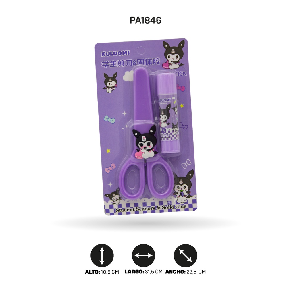 SET DE TIJERA + PEGANTE 9230 3 MOTIVOS DISPL X 18[PAC4589]