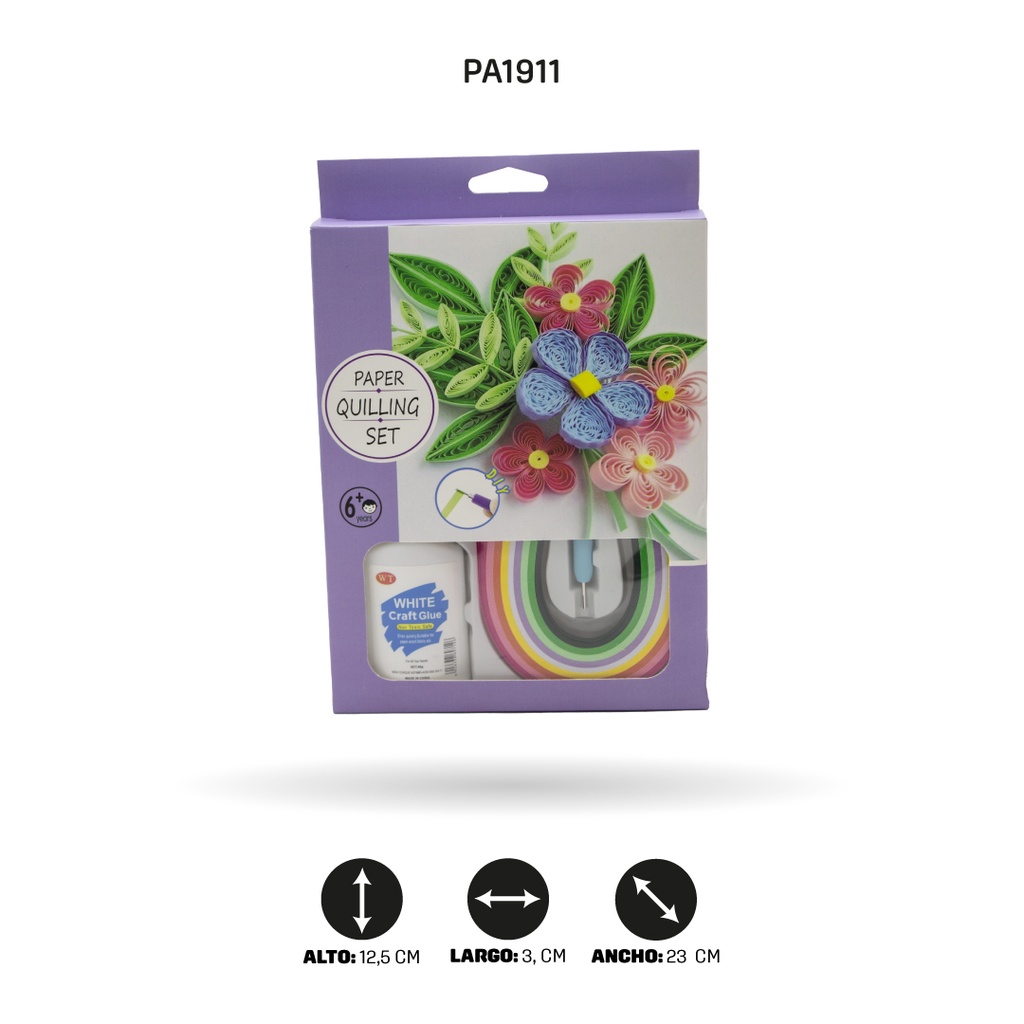 ACOLCHADO DE PAPEL YZ178 MOTIVO FLOR DISPLX 10 [PAC4668]