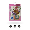 ACOLCHADO DE PAPEL YZ178 MOTIVO FLOR DISPLX 10 [PAC4668]