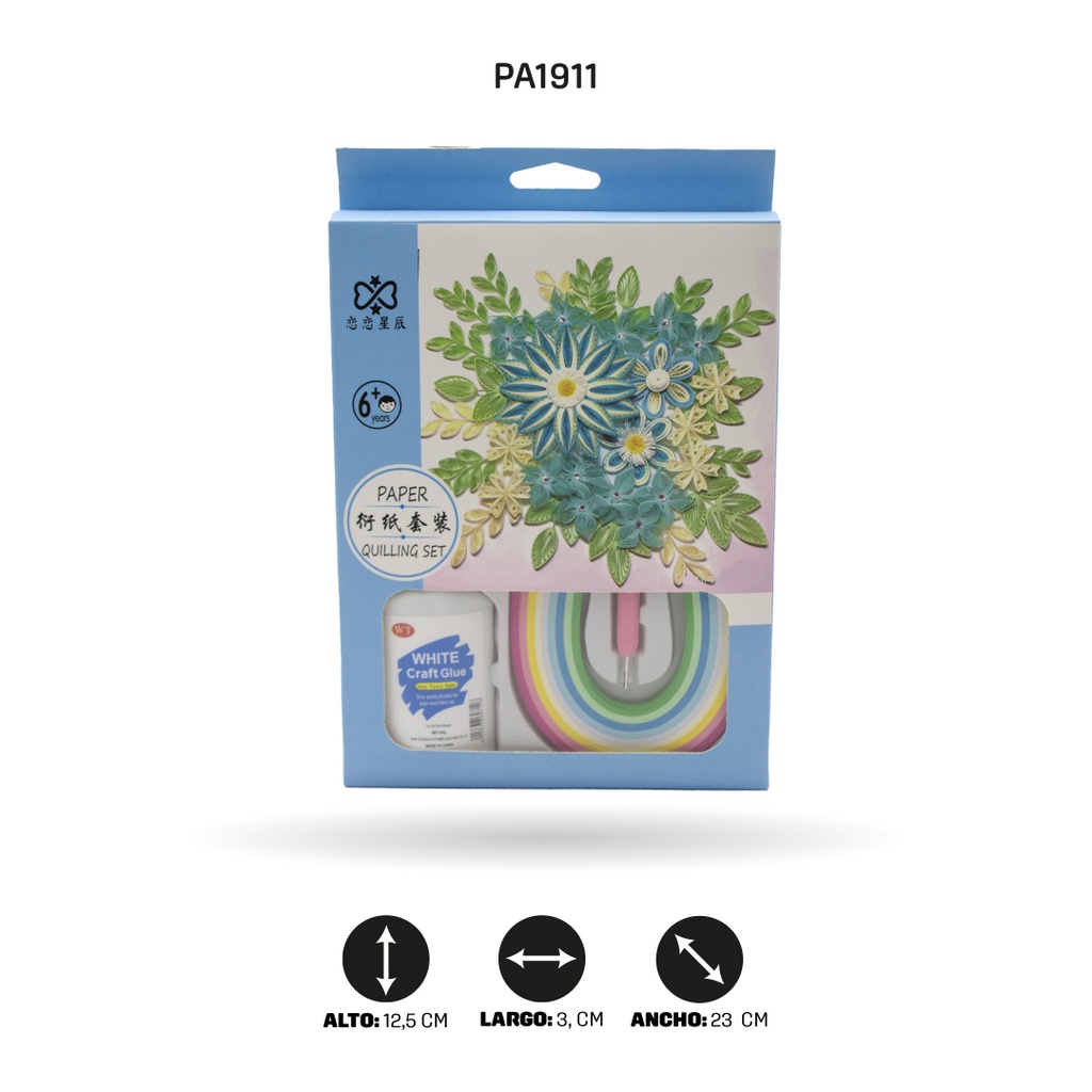 ACOLCHADO DE PAPEL YZ178 MOTIVO FLOR DISPLX 10 [PAC4668]