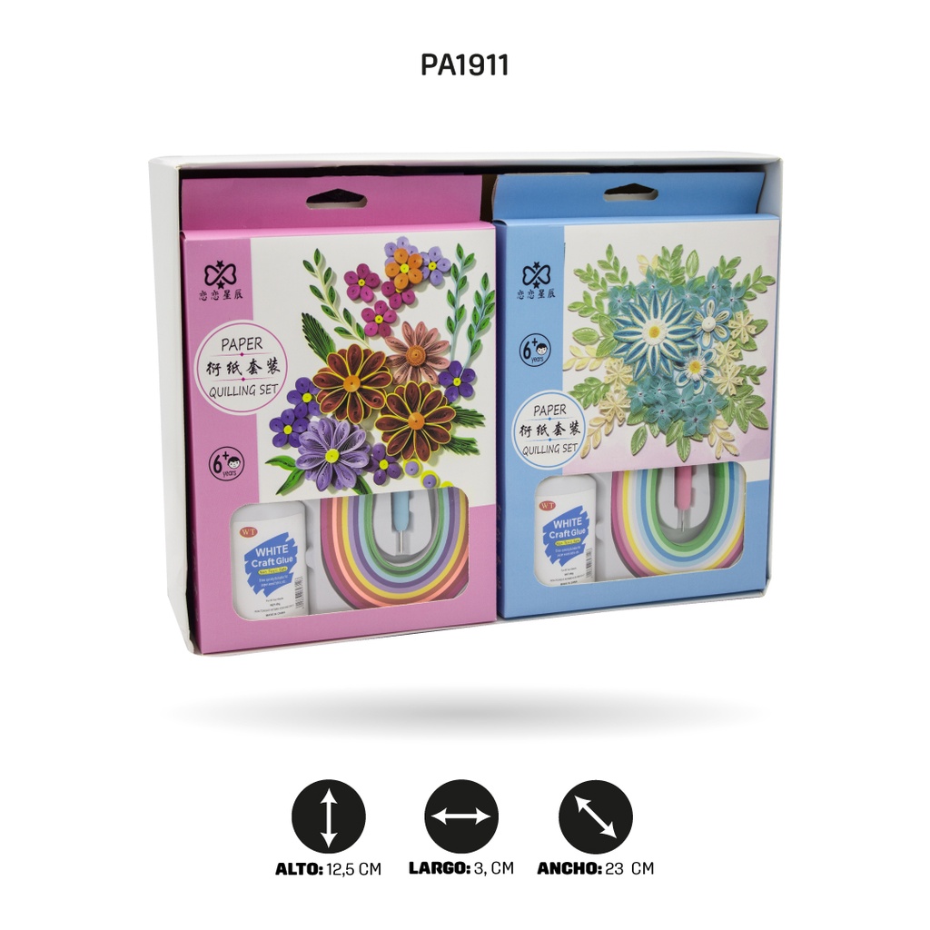 ACOLCHADO DE PAPEL YZ178 MOTIVO FLOR DISPLX 10 [PAC4668]