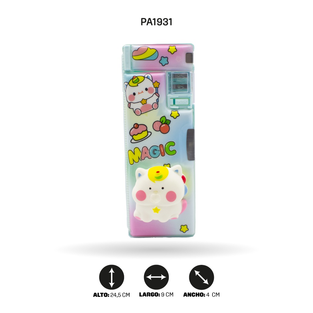 ESTUCHE MULTIFUNCIONAL DE ANIMALES CON GLOBO XPM-577-1/3/2 [PAC4676]