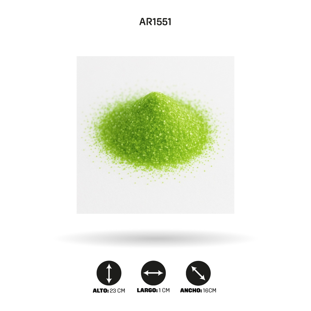 ESCARCHA COLOR VERDE LIMON X LIBRA [PAC4453]