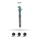BOLIGRAFO 6 COLORES QM-612 DINOSAURIO DISPLEY X 36 [PAC4579]