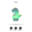 BOLIGRAFO DE DINOSAURIO CON LUZ, MINA 6 COLORES  QM-612  DISPLEY X 36 [PAC4579]