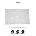 INDIVIDUAL DE MESA RECTANGULAR PLATEADO x12 [PAC5292]