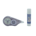 SET DE CINTA CORRECTOR + PEGANTE BARRA  XX-9001 PQTX 24 UND