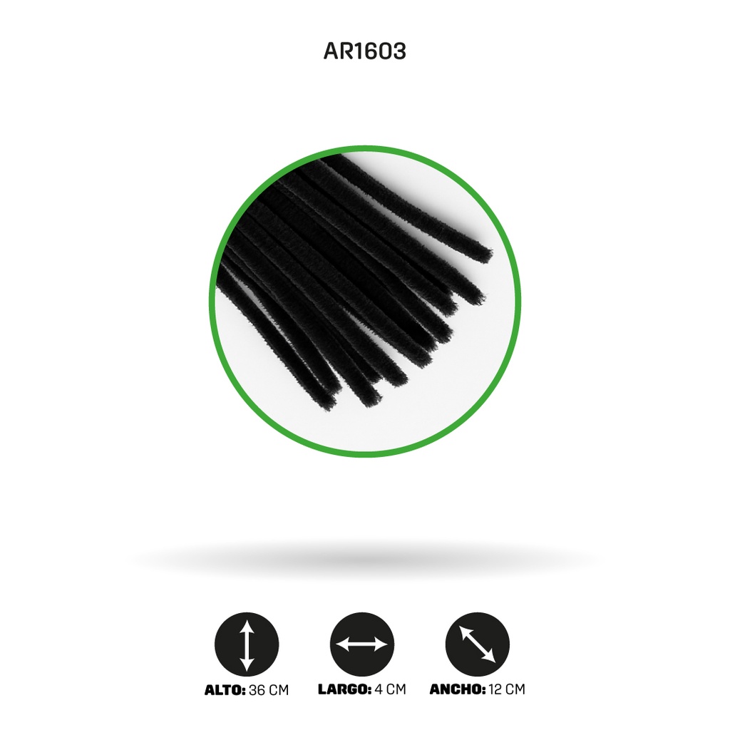 CHELINES BRILLANTES NEGRO A091BOLSA X 100 [PAC4316]