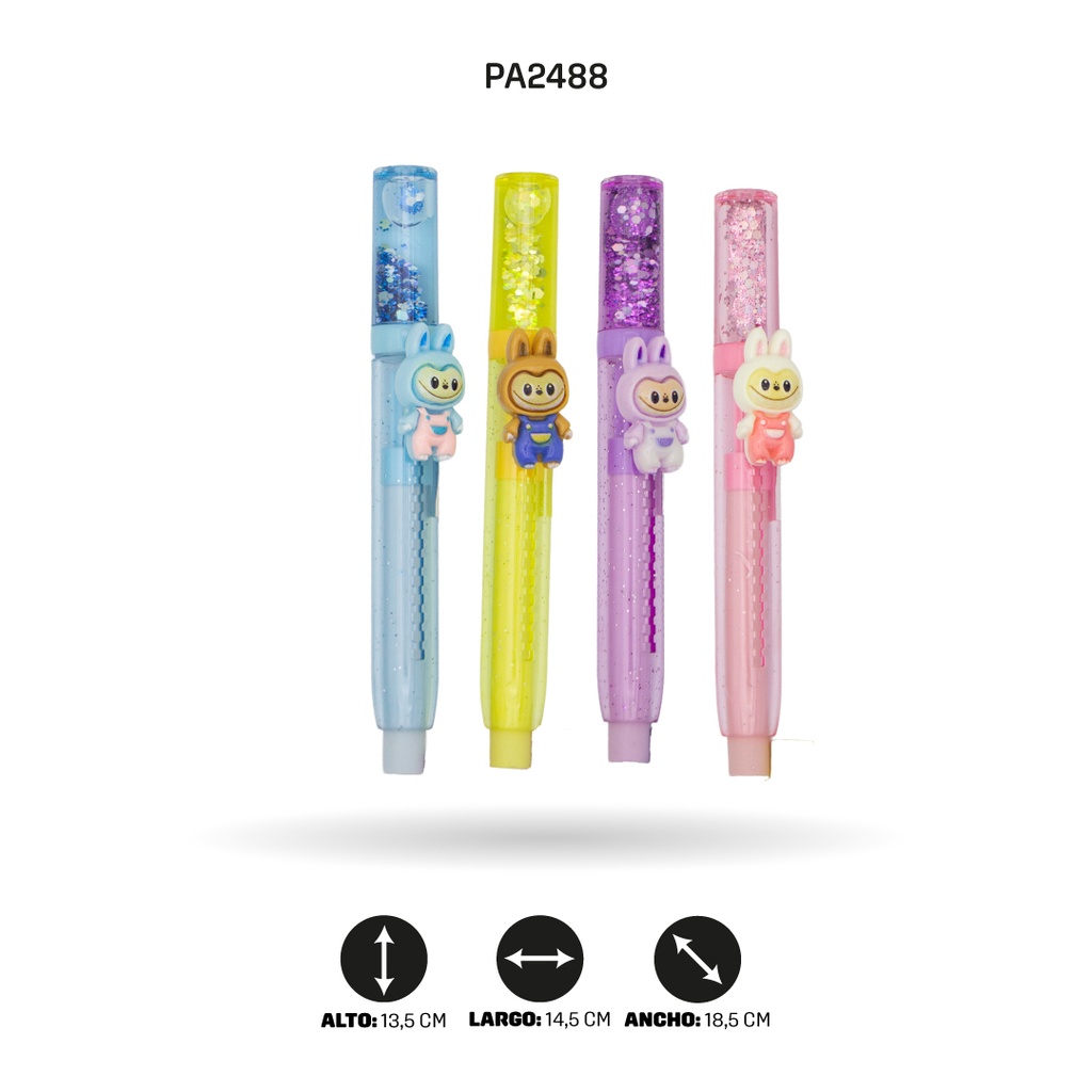 BORRADOR DE BOLELE, 4 MOTIVOS LS-9221B DISPLEY x 24 [PAC4629]