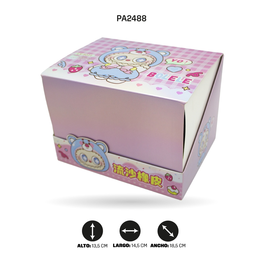BORRADOR DE BOLELE, 4 MOTIVOS LS-9221B DISPLEY x 24 [PAC4629]