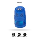 SACAPUNTAS CON BORRADOR DE CARITAS, 4 MOTIVOS ZD-0097 SONRISA DISP X 16 [PAC4750]