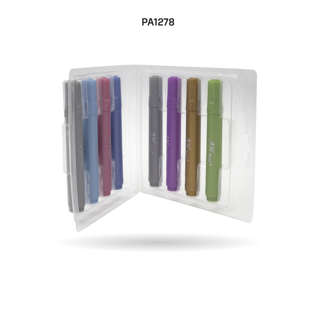 MARCADOR AHROYAL COLOR METALIZADO x8 [PAC3577]