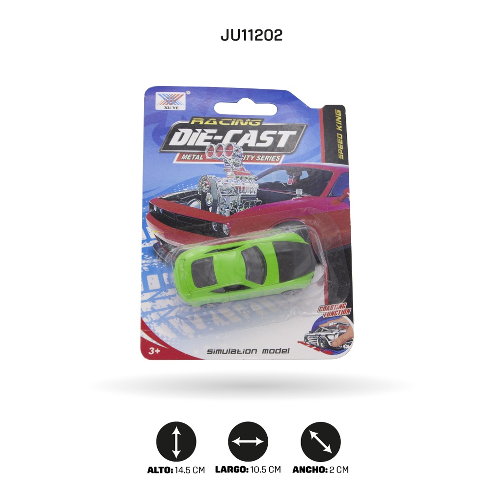 COCHE DE ALEACIÓN DESLIZANTE 1:64 [K102A38]