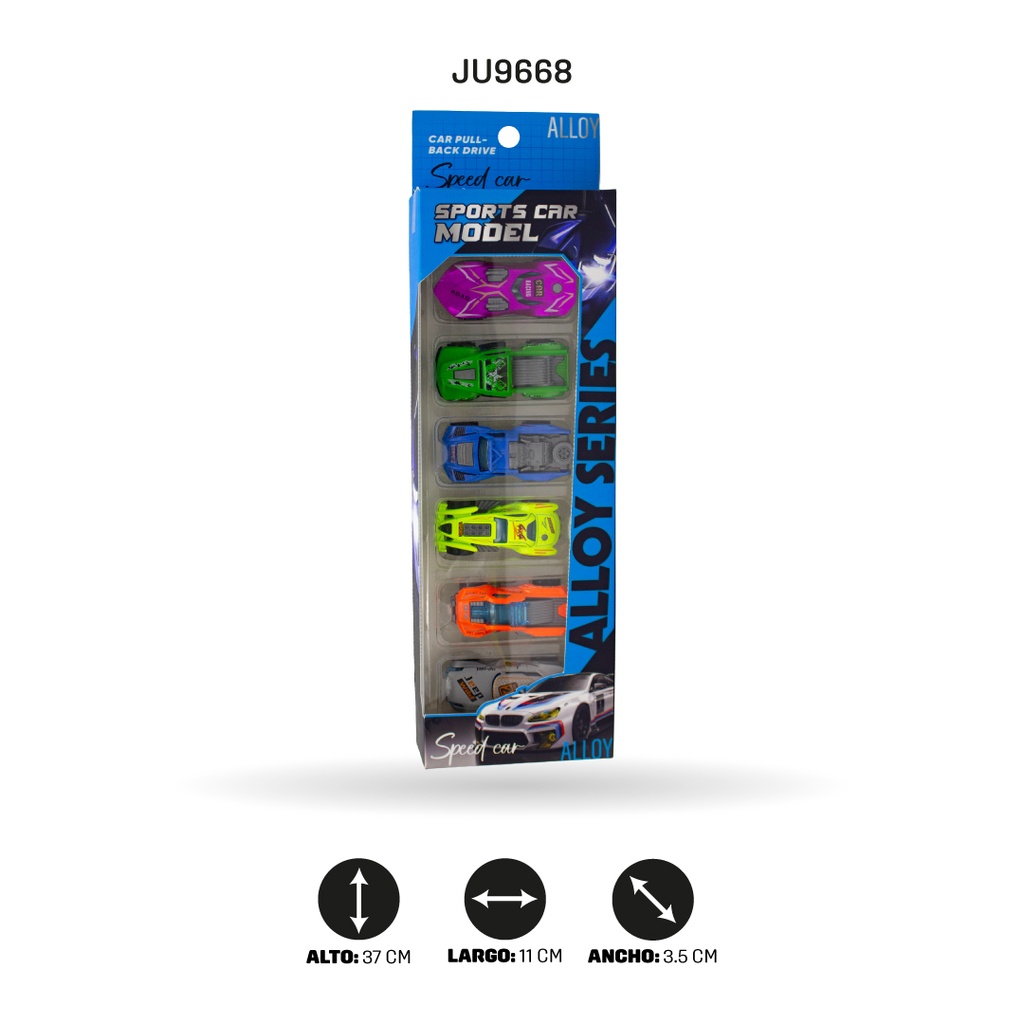 RUEDA LIBRE ALEACIÓN COCHE-6PCS [V512]