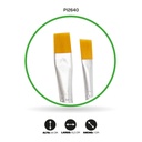 PINCEL PLASTICO PLANO AZUL  12PCS [PAC4846]