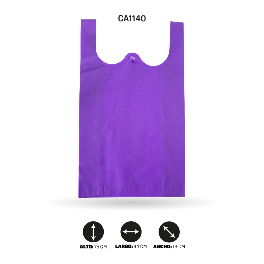 BOLSA DE CHALECO CON ORIFICIO EN OREJAS 44x75x19CM [PAC4367]