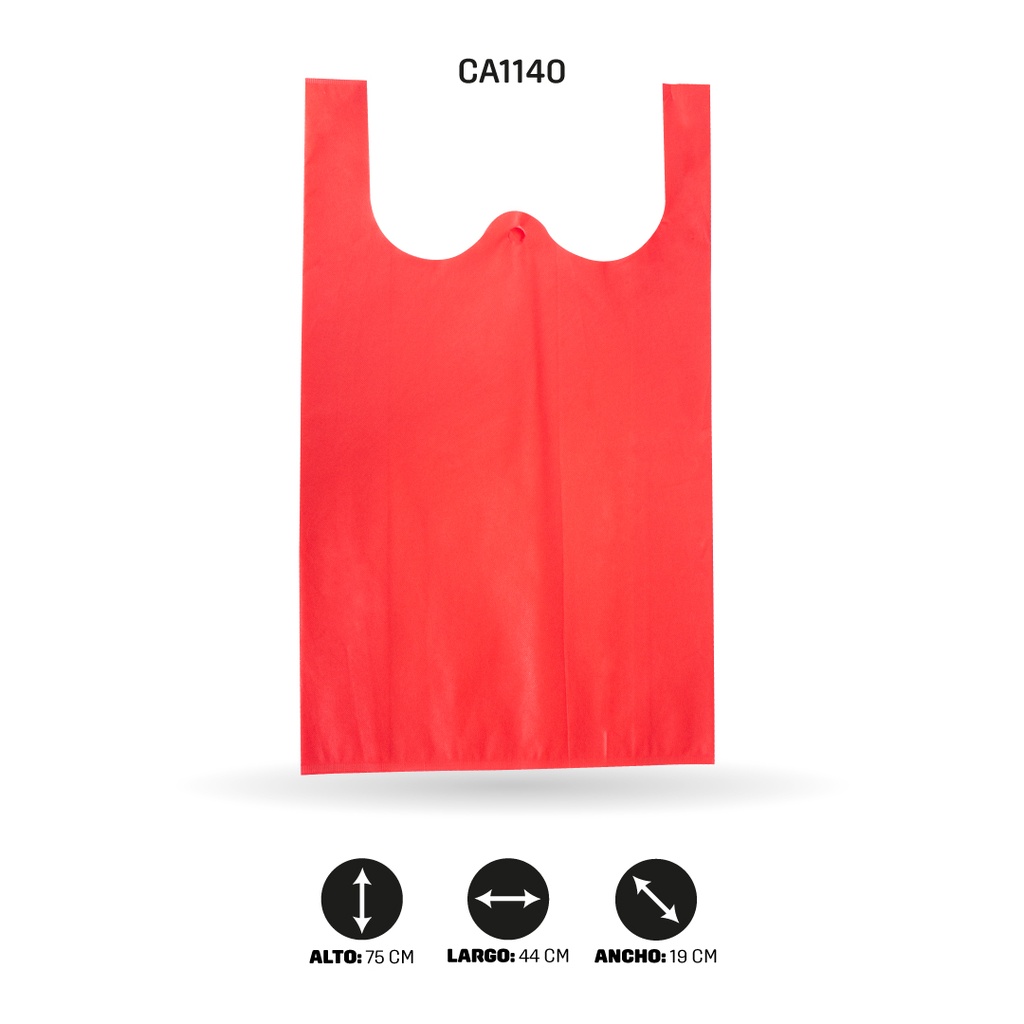 BOLSA DE CHALECO CON ORIFICIO EN OREJAS 44x75x19CM [PAC4367]