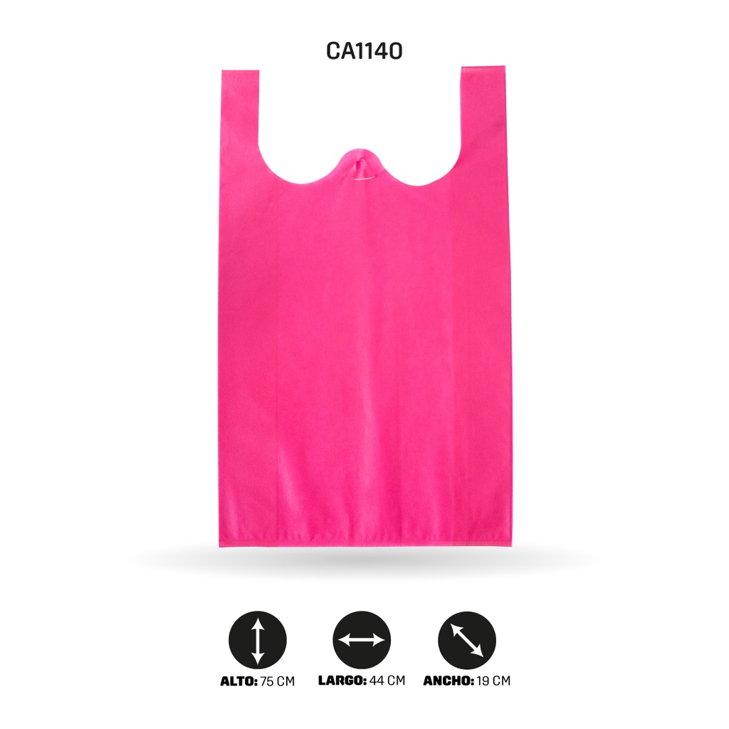 BOLSA DE CHALECO CON ORIFICIO EN OREJAS 44x75x19CM [PAC4367]