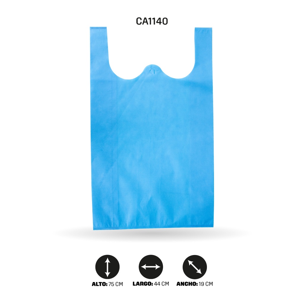 BOLSA DE CHALECO CON ORIFICIO EN OREJAS 44x75x19CM [PAC4367]