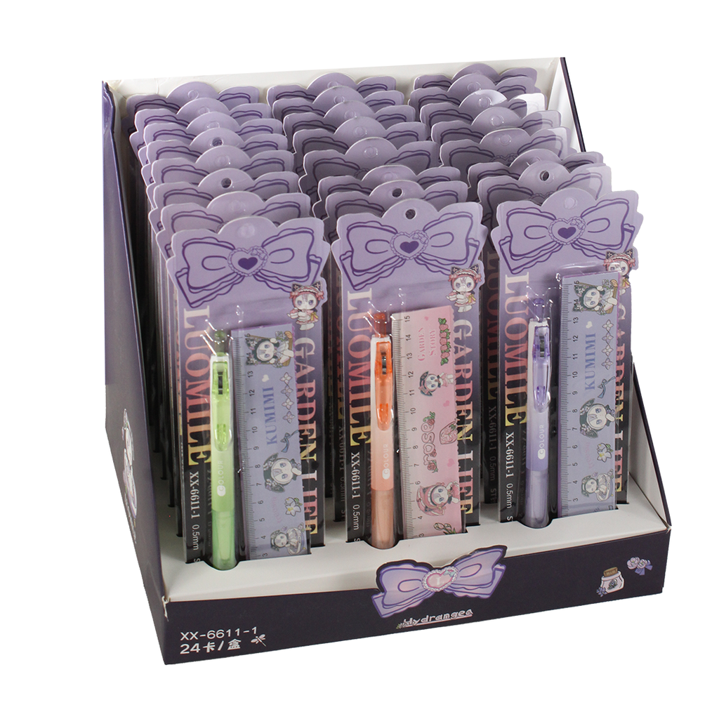 SET DE LAPICERO +REGLA PQTE DE 24 UND [PAC3099]