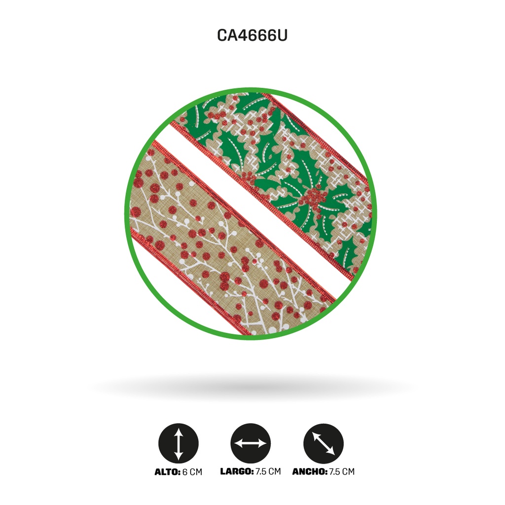 CINTA DECORACION 3 YARDASx6CM [PAC3686]