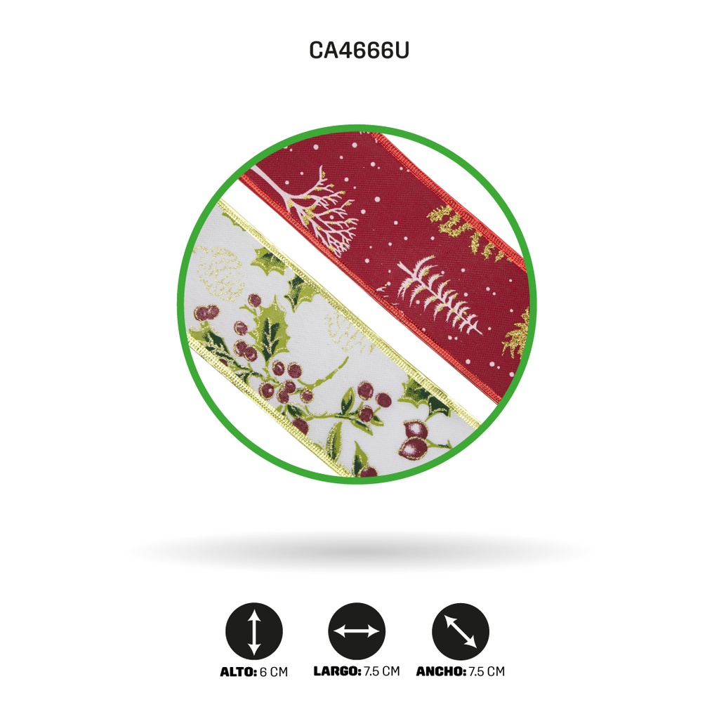 CINTA DECORACION 3 YARDASx6CM [PAC3686]