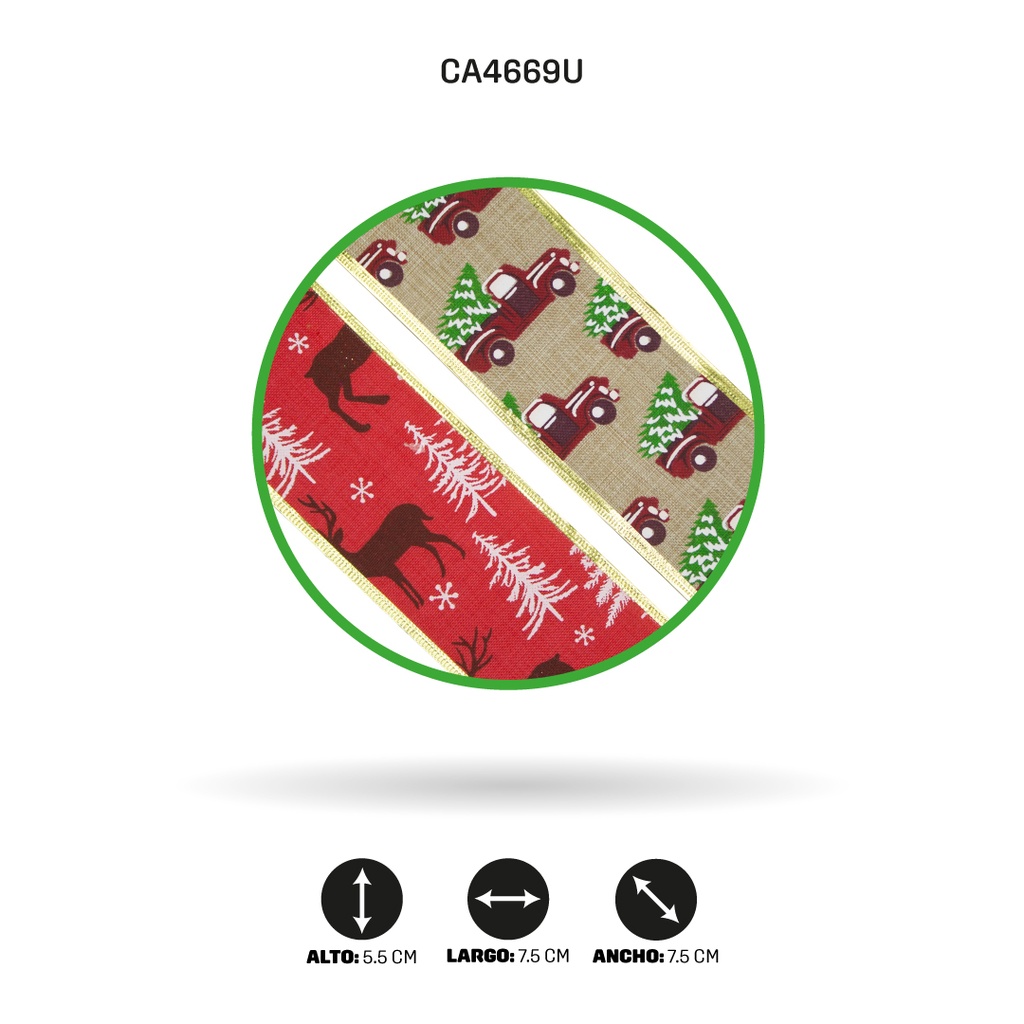 CINTA DECORACION 3 YARDASx6CM [PAC3687]