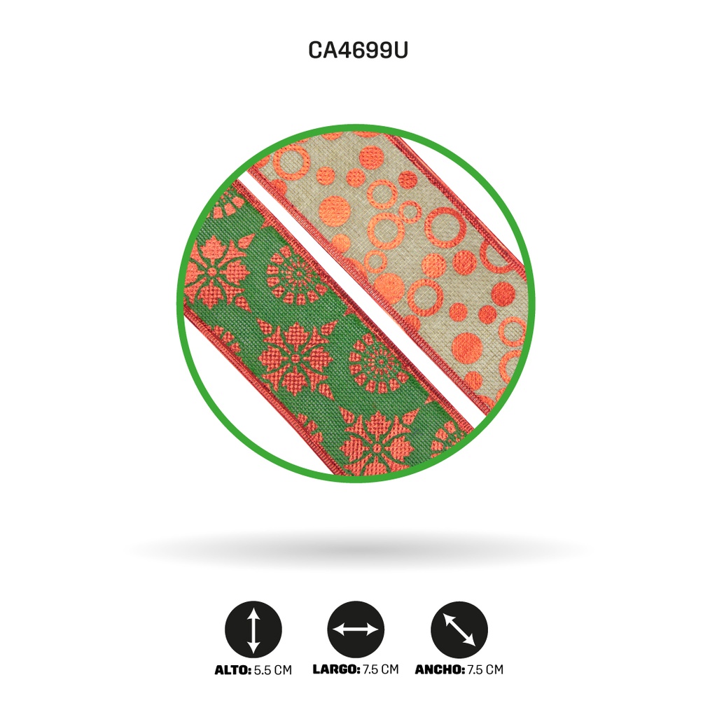 CINTA DECORACION 3 YARDASx6CM [PAC3691]