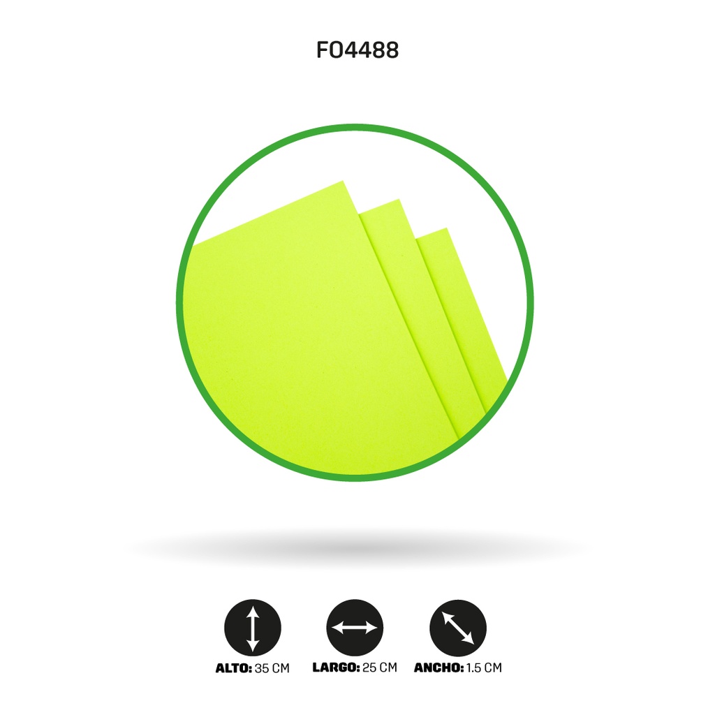 FOAMY 1/8 AH ROYAL VERDE NEON X 10 UNDS [AH80102315-]