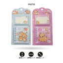 AGENDA Y PAPEL DE NOTAS ADHESIVAS CAPYBARA 70x78mm XQ-62501 [PAC5821]