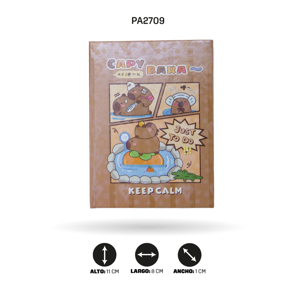 MINI AGENDA CAPYBARA  78x105MM XX-A7-009 [PAC5813]