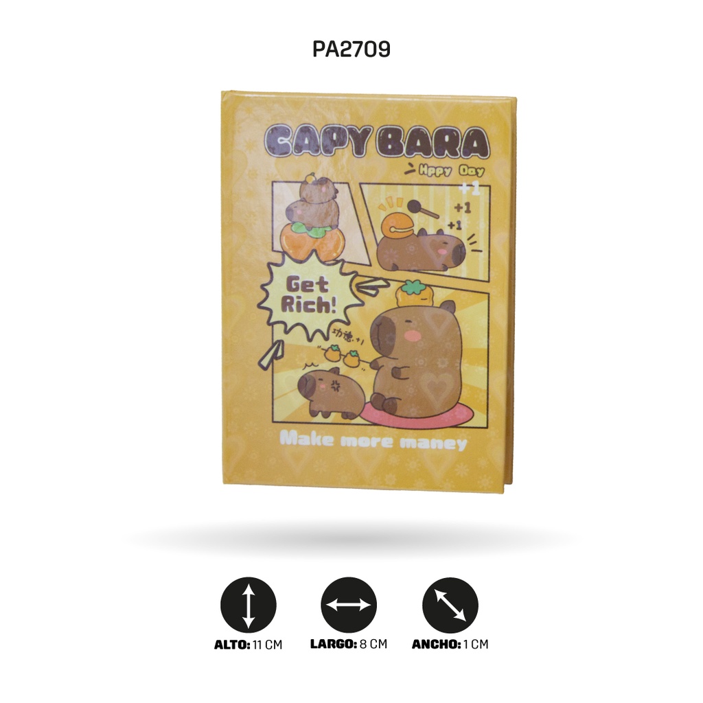 MINI AGENDA CAPYBARA  78x105MM XX-A7-009 [PAC5813]