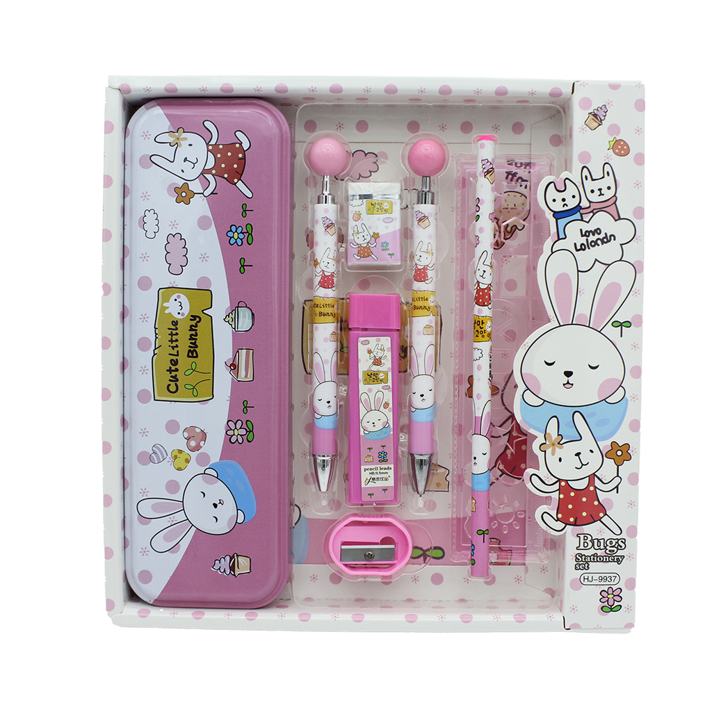 SET DE PAPELERIA CON PORTAMINAS NIÑO Y NIÑAHJ-9937 [PAC3154]