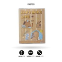 AGENDA CON FORRO PROTECTOR DE CAPYBARA X12 UND, 4 MOTIVOS 95X130MM XX-64007 [PAC5807]