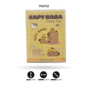 AGENDA CON FORRO PROTECTOR DE CAPYBARA X12 UND, 4 MOTIVOS 95X130MM XX-64007 [PAC5807]