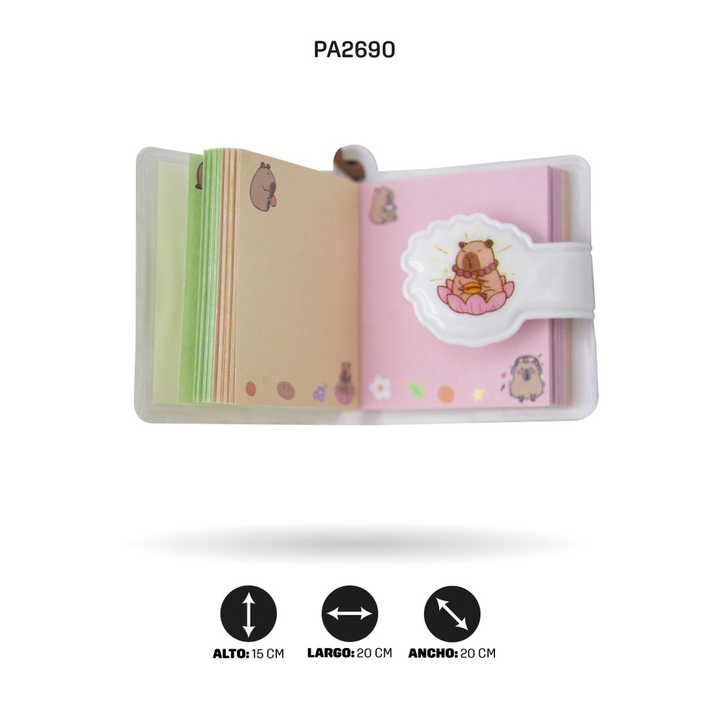 BOLIGRAFO 6 MINA DE COLORES CON MINI AGENTA DE CAPYBARA QM-616 [PAC5794]